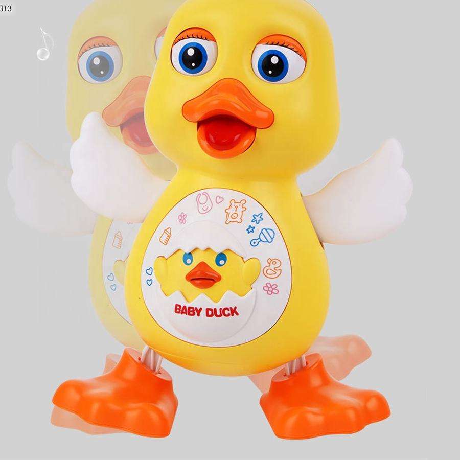 Children's Battery Powered Dancing Monkey or Dancing Duck Toy with Lights & Music Cartoon Animal Interactive Toy