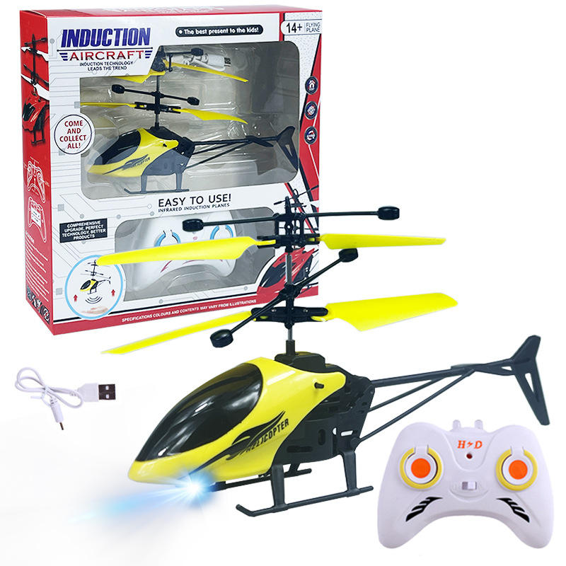 New Children's Infrared Gesture Sensing Flying Toy 2.4GHz RC Helicopter with LED Lights & USB Rechargeable