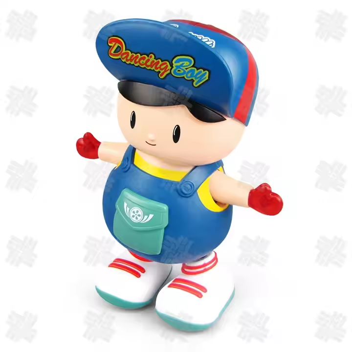 Electric Dancing Boy Toy with Lights & Music Interactive Battery Powered Kids Toy