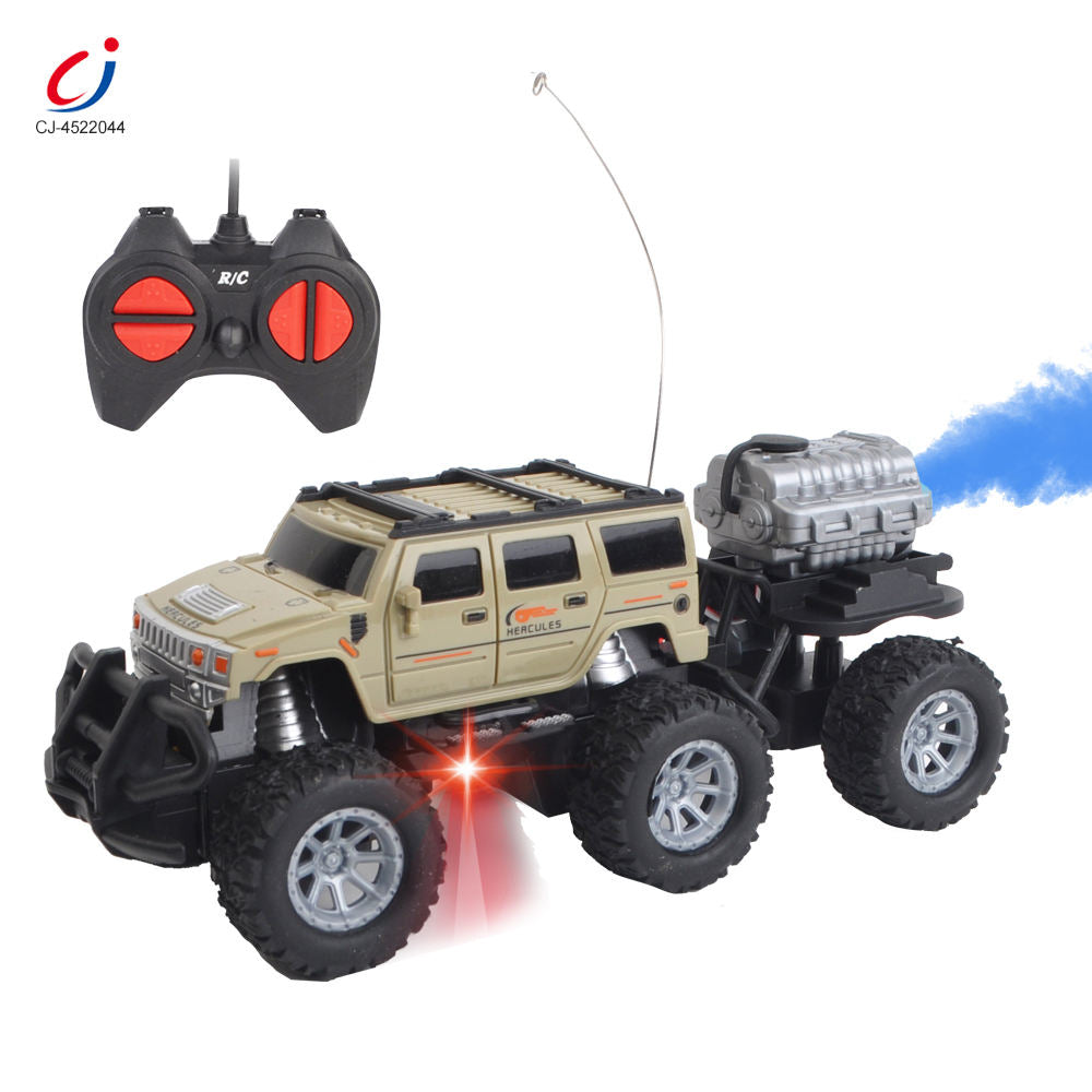 Chengji 1:20 High Speed Spray RC Car 6WD 2.4GHz Off Road Remote Control Car with LED Lights & Rechargeable Battery
