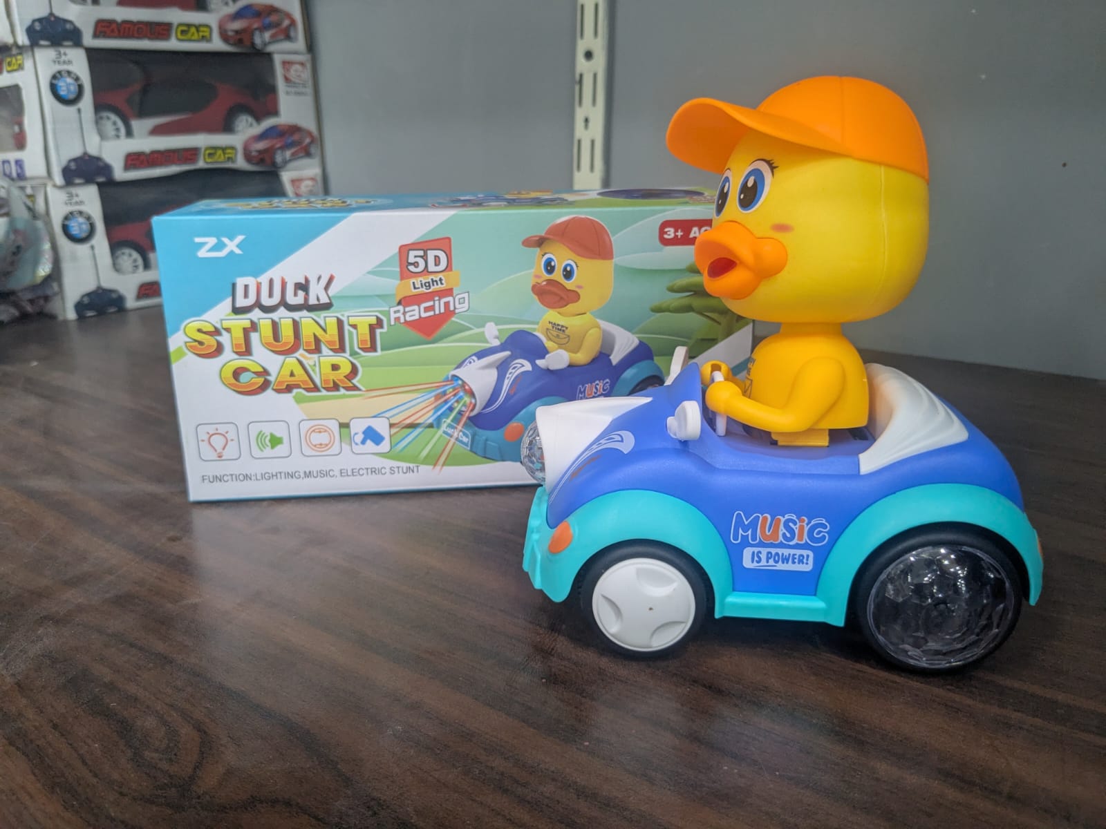 Crazy Duck Ride On Car for Kids with Lights, Sounds & Music Battery Operated Electric Ride On Toy
