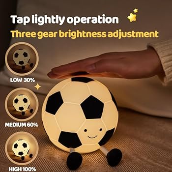 Cute Football Silicone Night Light