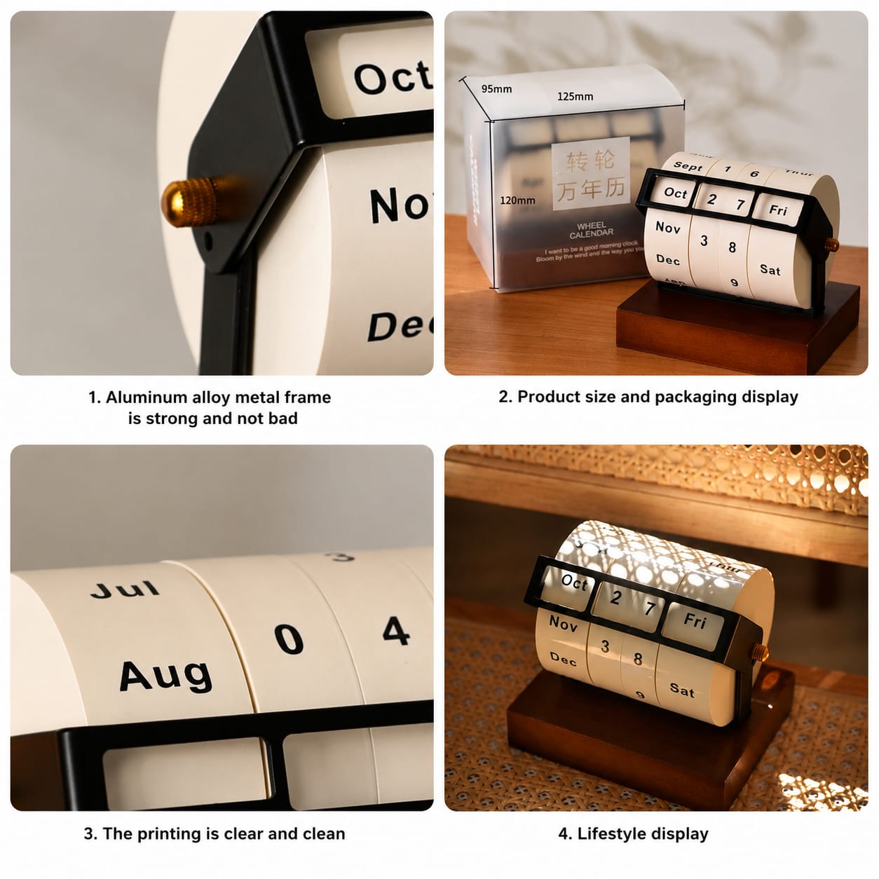 Vintage Perpetual Flip Calendar