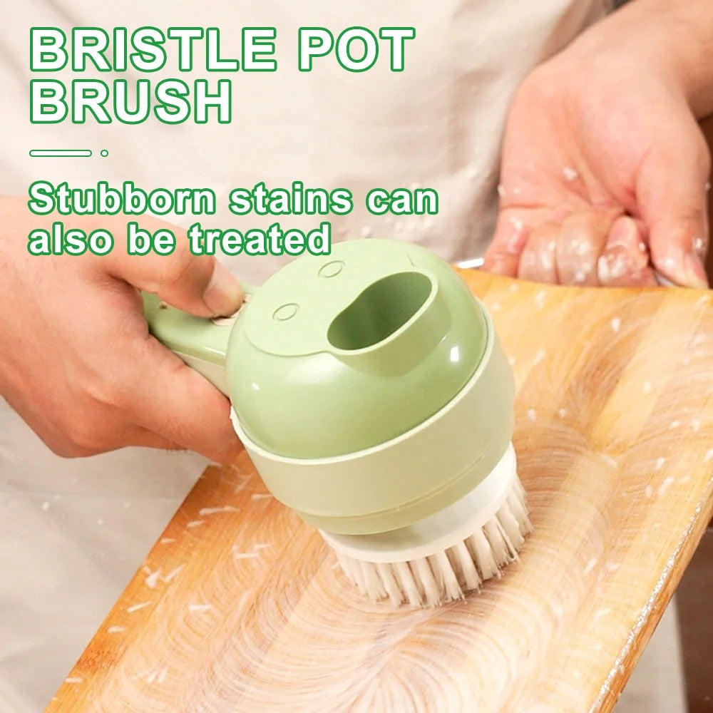 4-in-1 Handheld Electric Vegetable Chopper & Slicer Set (Wireless Garlic Mud Masher & Peeler)