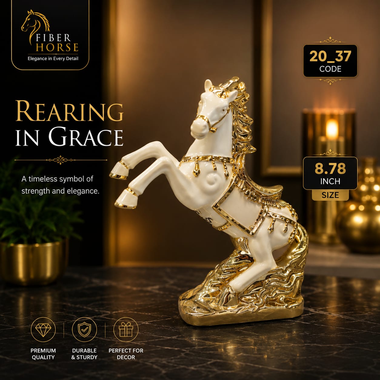 Fiber Horse - Rearing in Grace