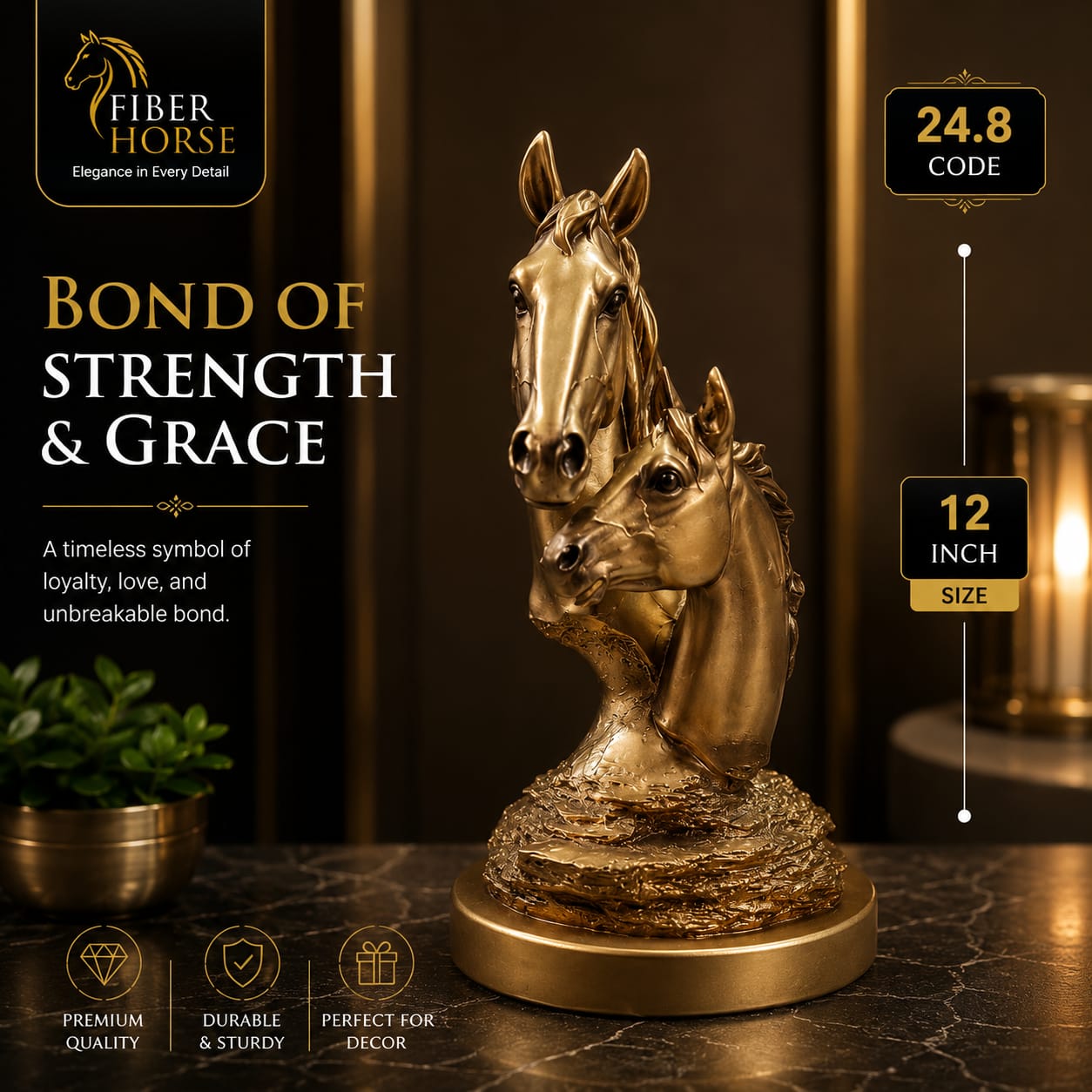 Fiber Horse Bond of Strength & Grace