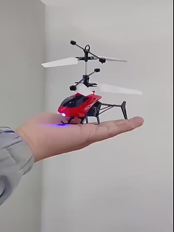 New Children's Infrared Gesture Sensing Flying Toy 2.4GHz RC Helicopter with LED Lights & USB Rechargeable