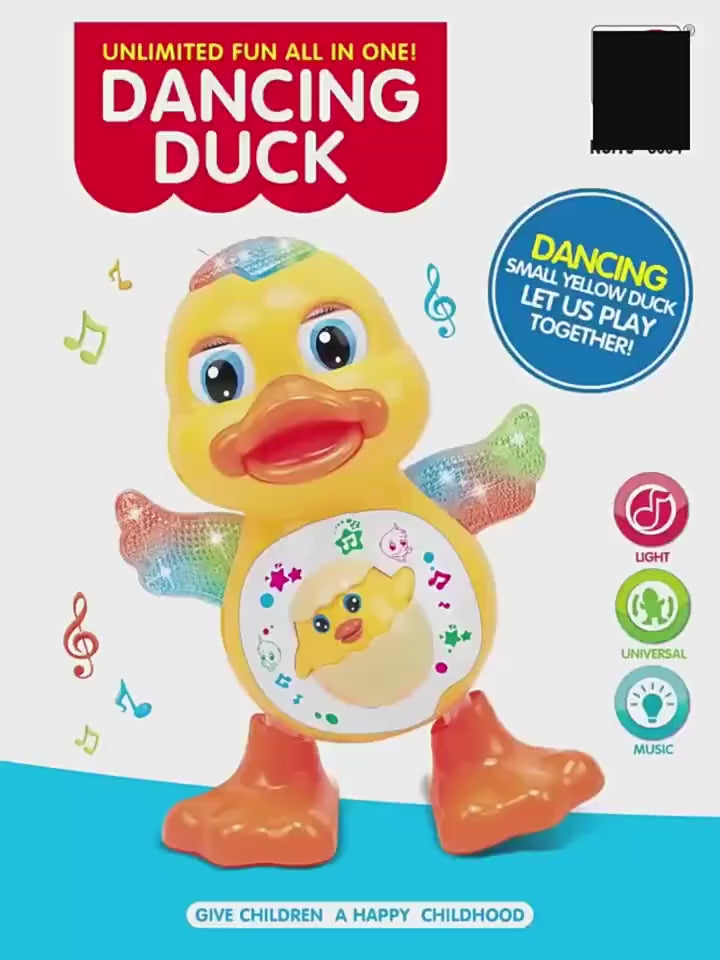 Children's Battery Powered Dancing Monkey or Dancing Duck Toy with Lights & Music Cartoon Animal Interactive Toy