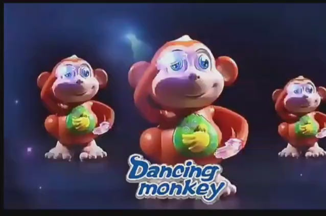 Children's Battery Powered Dancing Monkey or Dancing Duck Toy with Lights & Music Cartoon Animal Interactive Toy