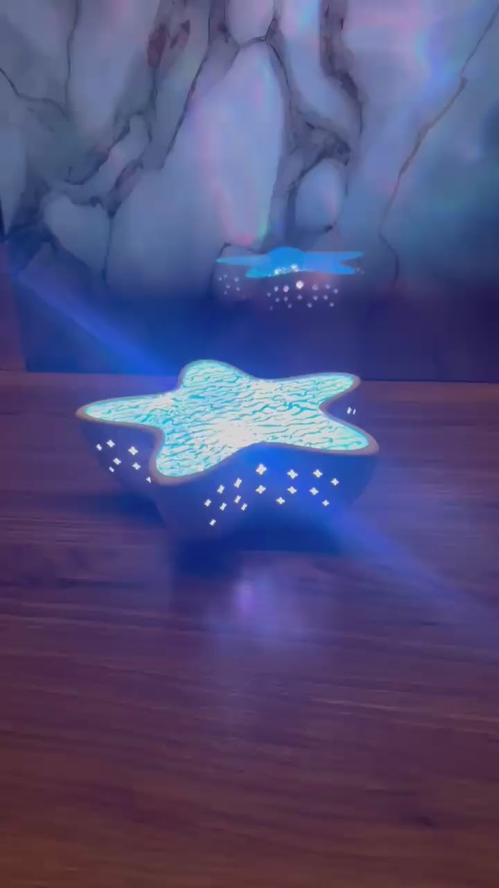 Starfish Galaxy Night Light Projector Lam