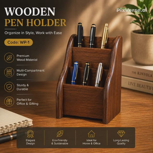 Multi Compartment Desktop Organizer for Home & Office