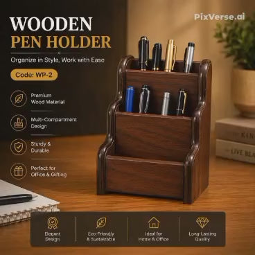 Multi Compartment Desktop Organizer for Home & Office