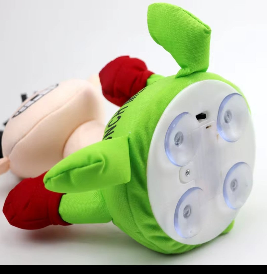 Funny Anti-Stress Punch Me Plush Toy Screaming Stress Relief Doll, Soft Squeeze Punching Toy, Novelty Desk Gift for Adults & Kids